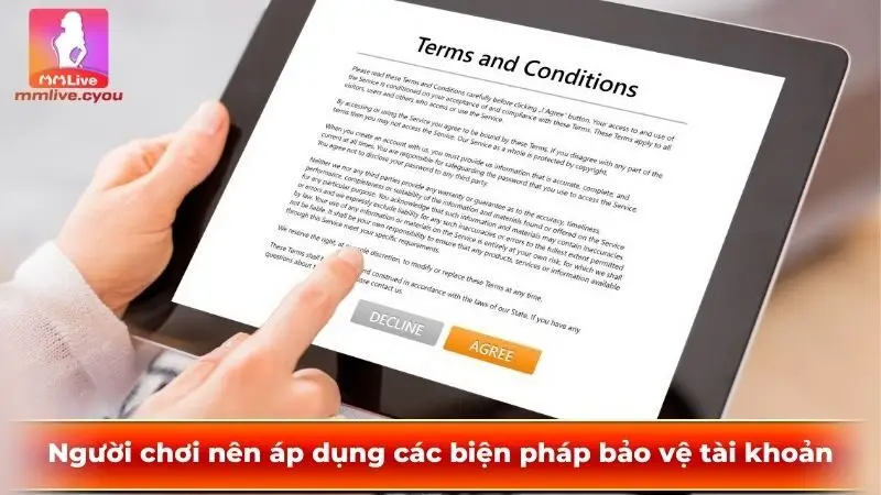 Người chơi nên áp dụng các biện pháp bảo vệ tài khoản